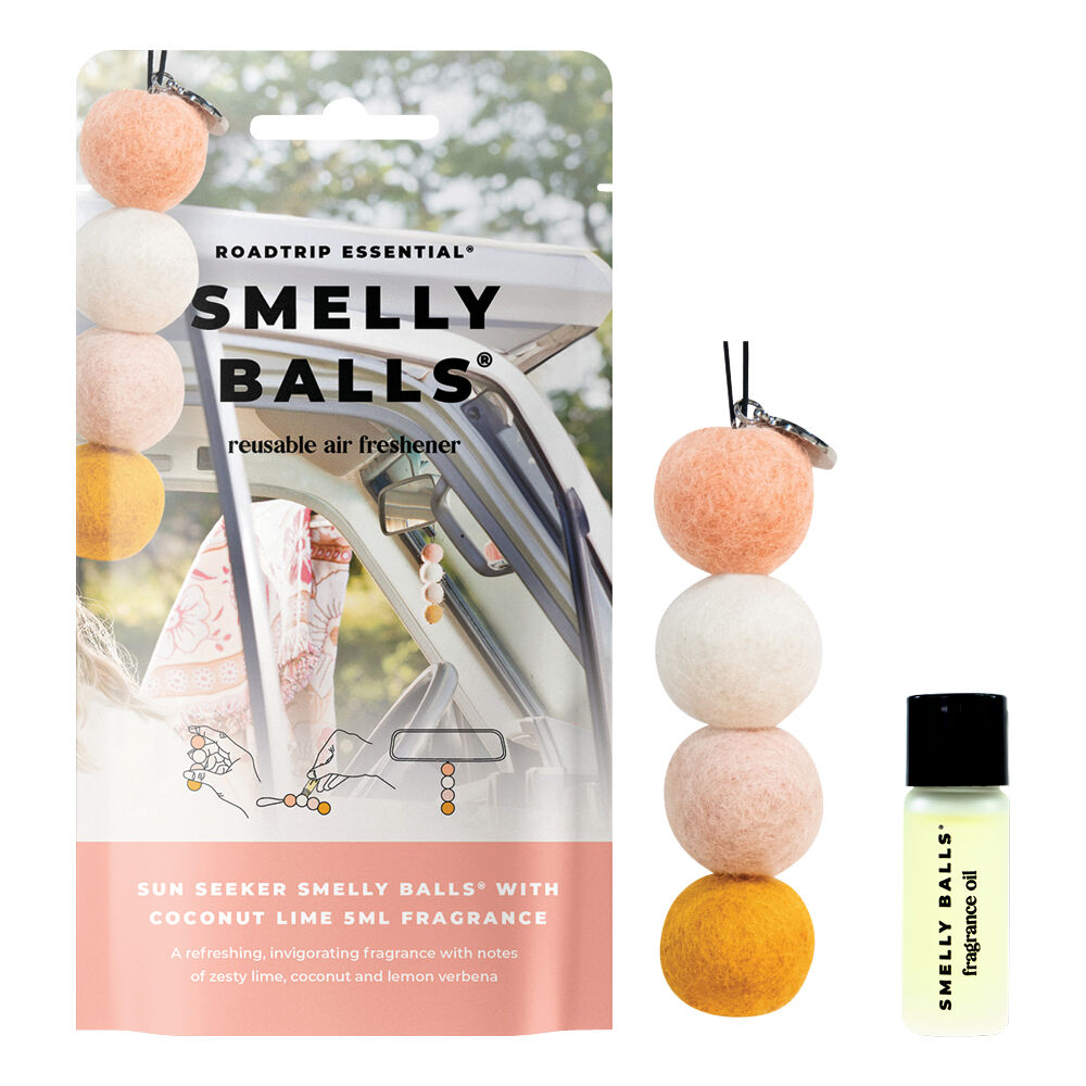 Smelly Balls Air Freshener Set Sun Seeker Coconut Lime 5ml, , scaau_hi-res