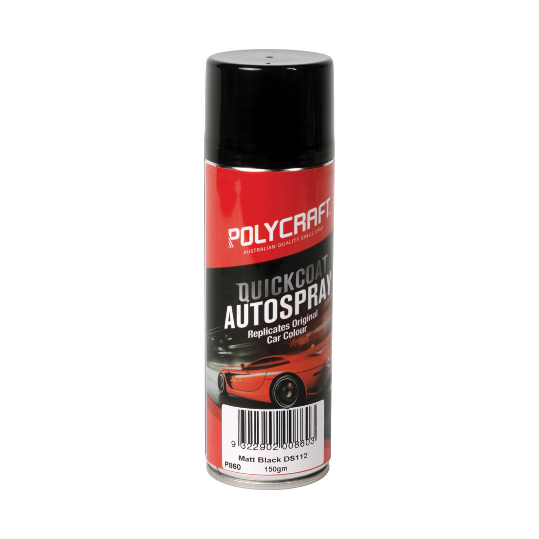 Polycraft Touch Up Paint Matt Black - DS112 150g, , scaau_hi-res