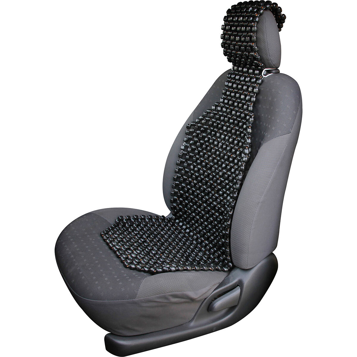 SCA Wooden Bead Seat Cushion - Black Single