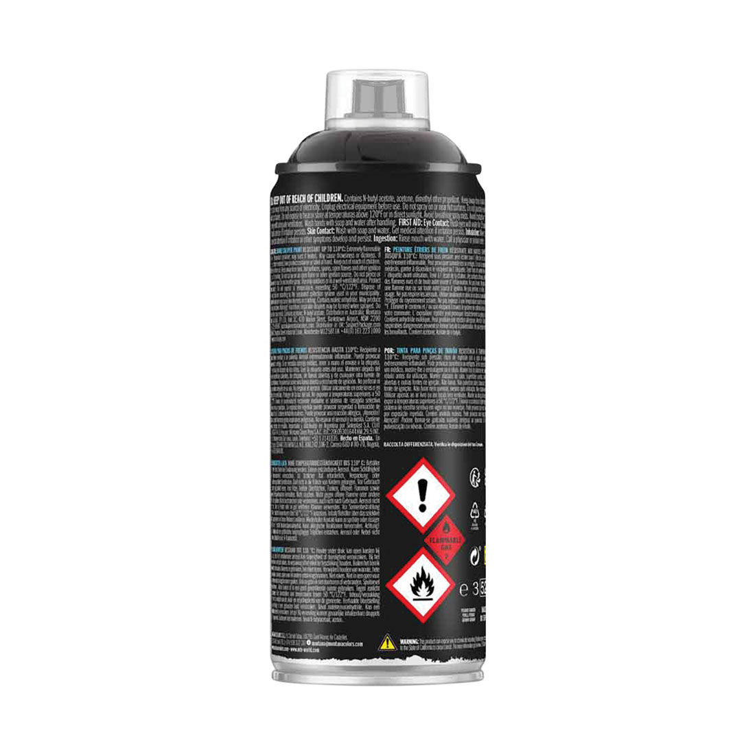 MTN PRO Caliper Paint Black Gloss 400ml Spray Paint, , scaau_hi-res