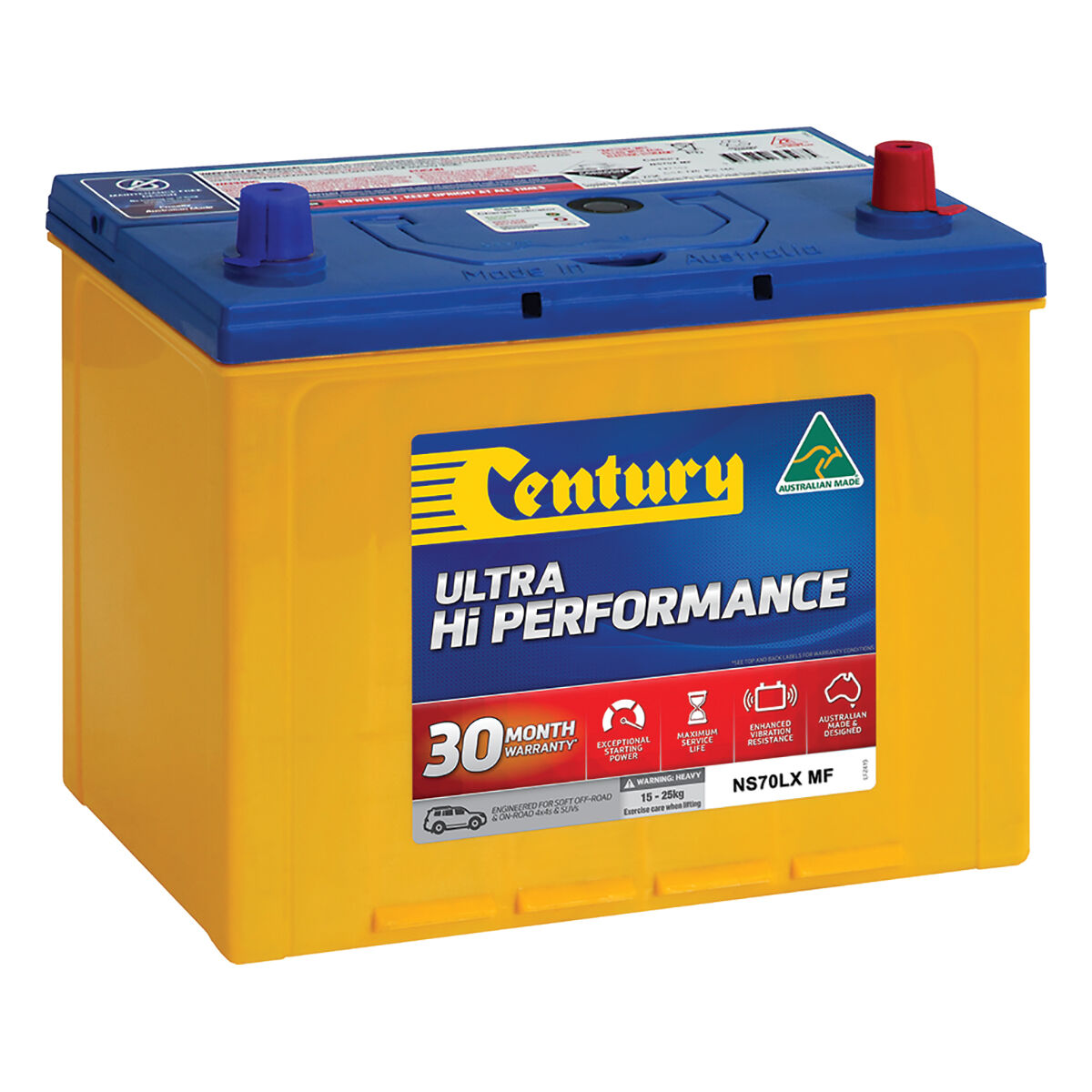 Century Ultra Hi Performance 4WD Battery NS70LX MF, , scaau_hi-res