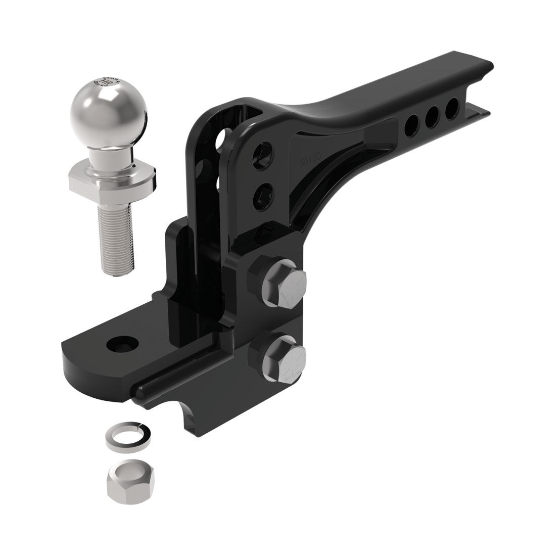 Hayman Reese Tow Ball Mount Kit Adjust 3500kg, , scaau_hi-res