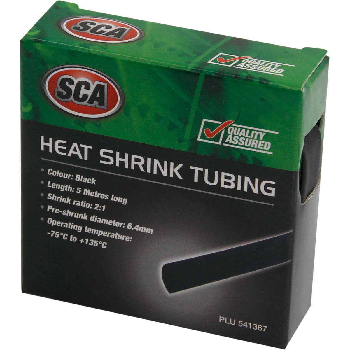 SCA Heat Shrink Tubing - Black,  3.2mm x 5m, , scaau_hi-res