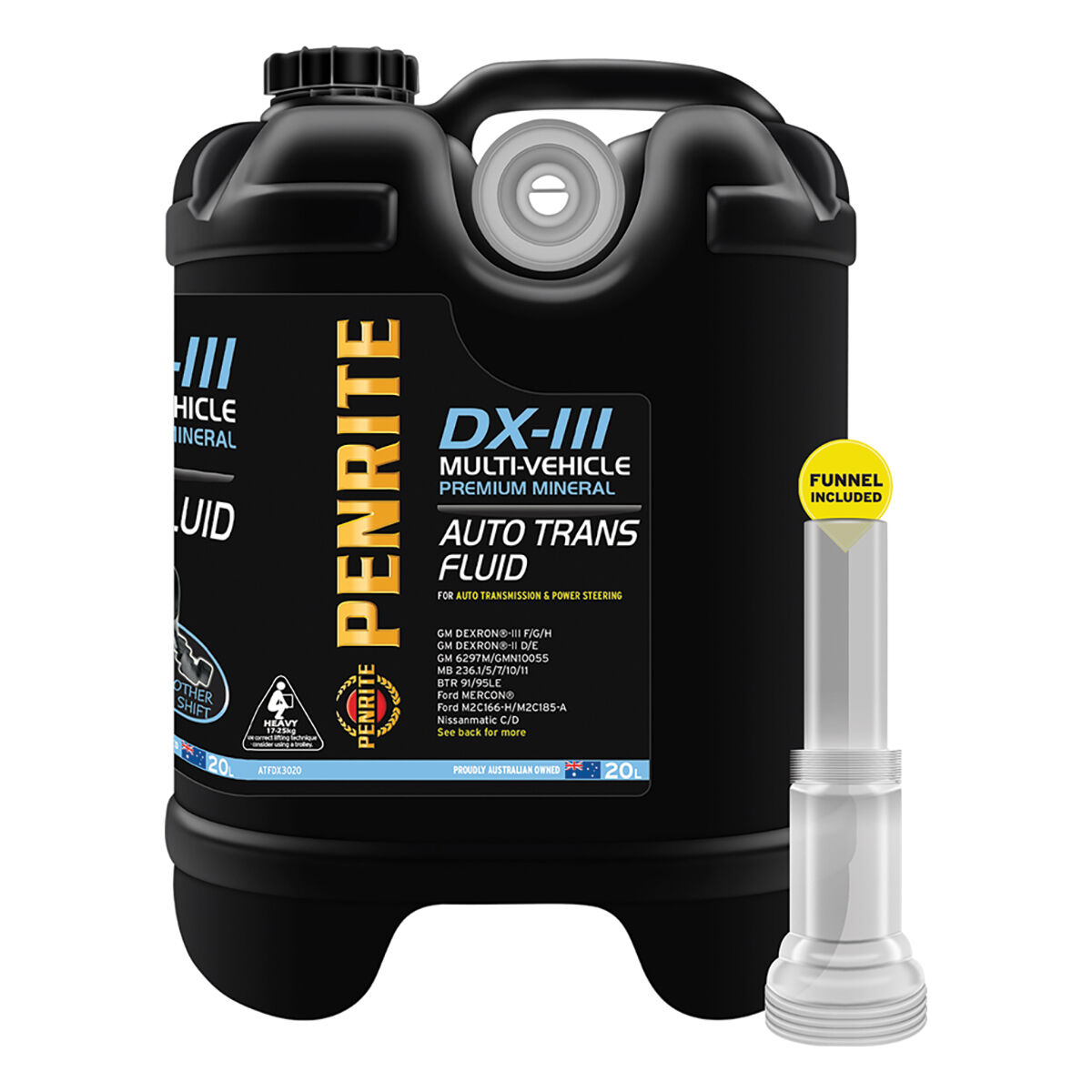 Penrite ATF DX-III Automatic Transmission Fluid 20 Litre, , scaau_hi-res