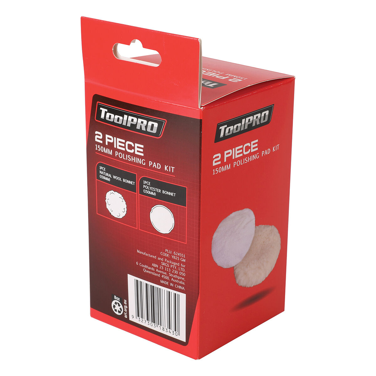 ToolPRO Polishing Pad Kit 150mm 2pc, , scaau_hi-res