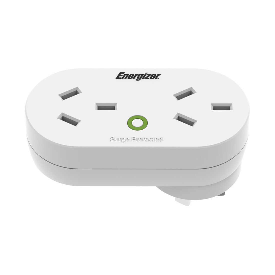 Energizer Double Adaptor Surge Protected, , scaau_hi-res