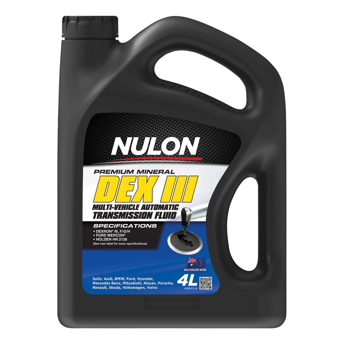 Nulon ATF DX-III Automatic Transmission Fluid 4 Litre, , scaau_hi-res