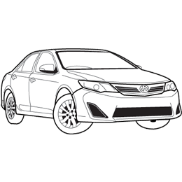 toyota camry coloring pages
