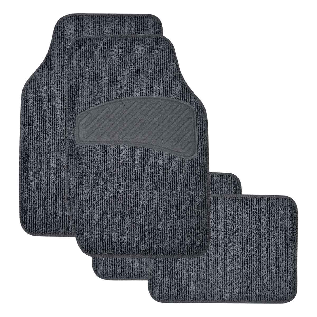 Sca Loop Pile Floor Mats Carpet Charcoal Set Of 4 Supercheap